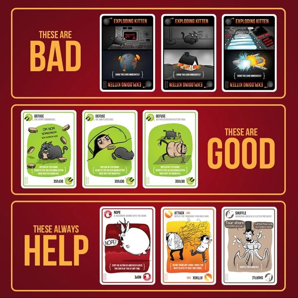 Exploding Kitten Card‎ Game - Picture 6 of 7